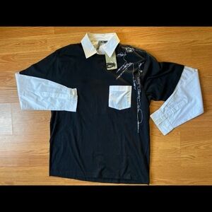 NWT DEADSTOCK Y2K OAKLEY BUTTON UP LAYERED T SHIRT MENS XL splat